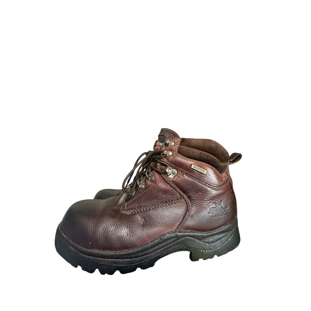 Thorogood Men's Waterproof Oblique Hiker Size 10 Brown Leather Composite Toe